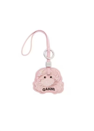 Crab charm Cameo Pink B3010359 Ganni 